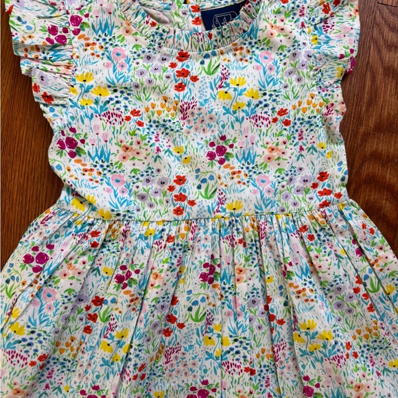 Colorful Floral Kids Dress - Picture 2 of 6